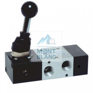 Distribuitor pneumatic aer G1/4 actionate manual